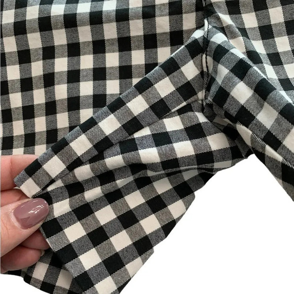 Anthropologie‎ Black And White Checkered Shorts Size 26 - Picture 4 of 7